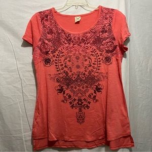 Coral tee shirt 🟦